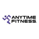 Modern gym interior with fitness equipment at Anytime Fitness.