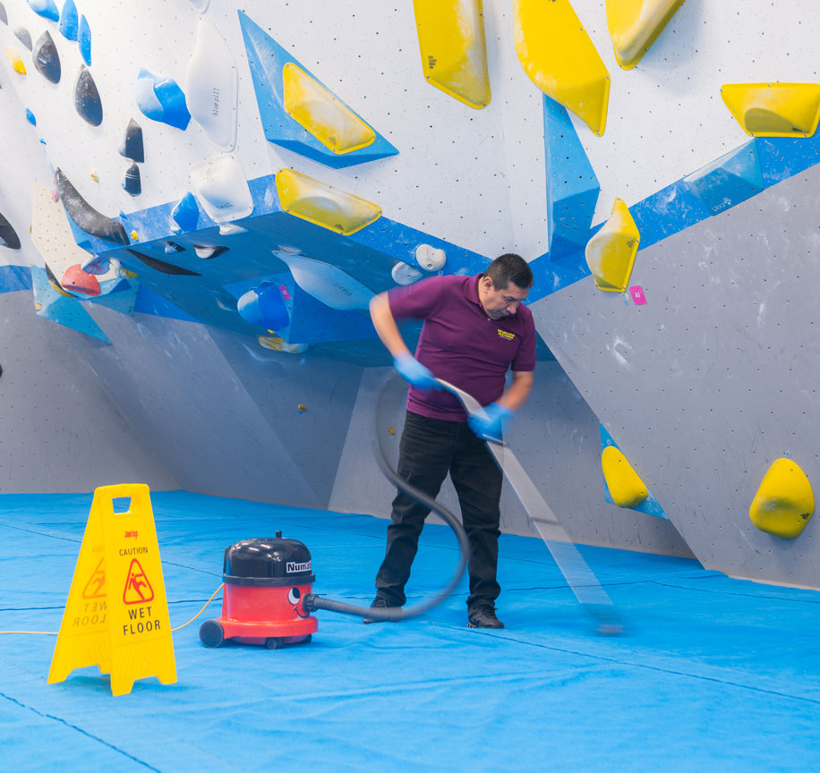 Indoor Climbing Centre Cleaning