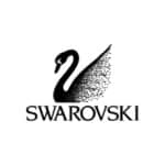 Elegant Swarovski swan logo representing luxury and quality cleaning services.