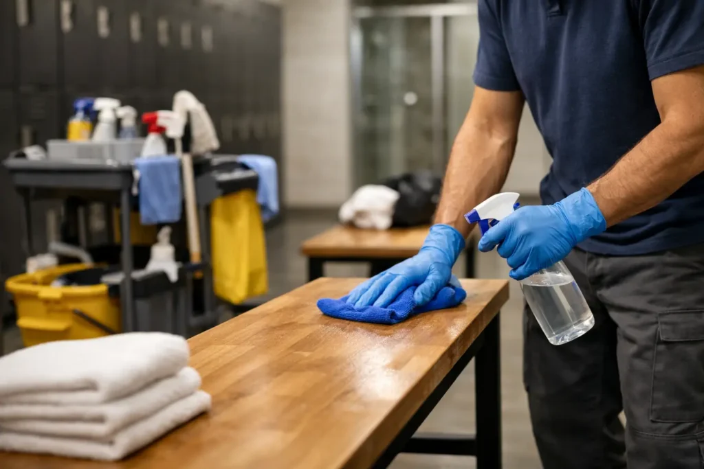 How to Clean Gym Changing Rooms Properly