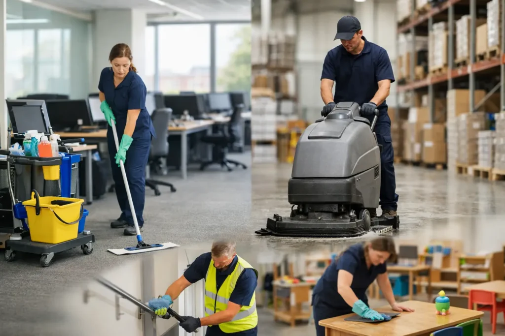 Cleaning Service Comparison for Commercial Sites