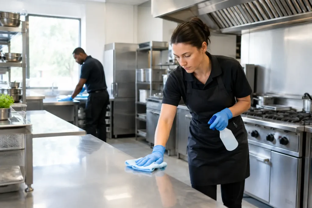 Commercial Kitchen Cleaning Guide for Managers