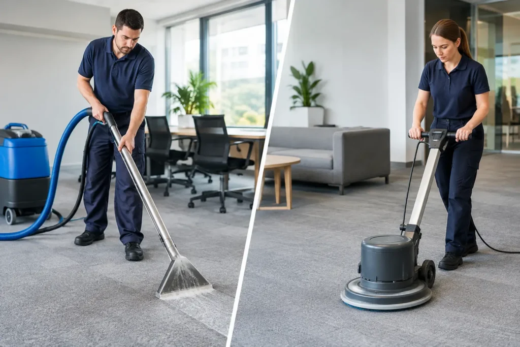 Carpet Extraction Versus Dry Cleaning for Workplaces