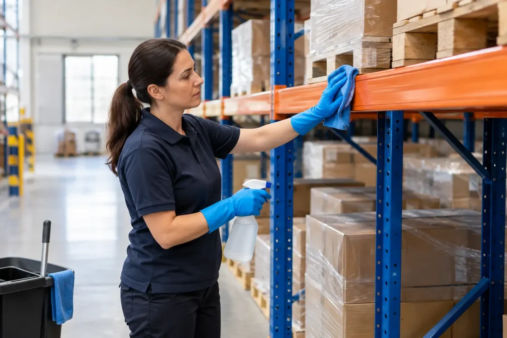 How to Clean Warehouse Racking Without Disruption